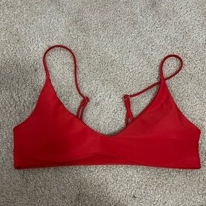 shein red bathing suit top